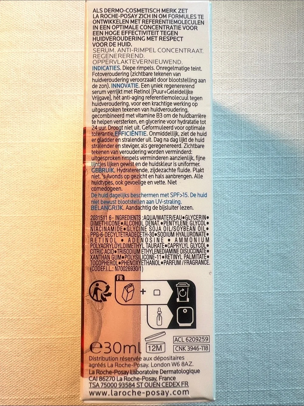 La Roche-Posay Retinol B3 Serum Anti-Aging Concentrate 30ml / 1.01 oz New in Box